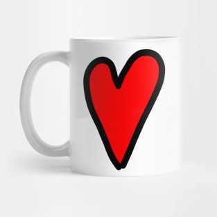 Red heart Love for you - valentine Mug